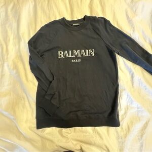 Balmain Paris Black Sweatshirt - Size: 46
